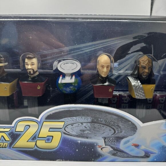 Star Trek The Next Generation 25th Limited Edition PEZ Dispensers Set Sealed New - Picture 7 of 9